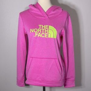 The North Face Pullover Sweatshirt Hoodie Pink Neon Womens Size Small